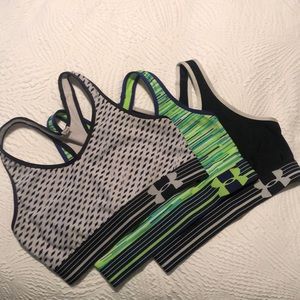 Bundle of 3 Under Armour sports bras